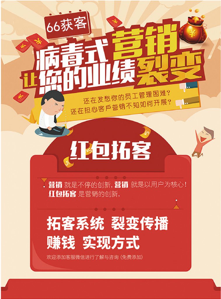 66获客病毒式营销,让您的业绩裂变